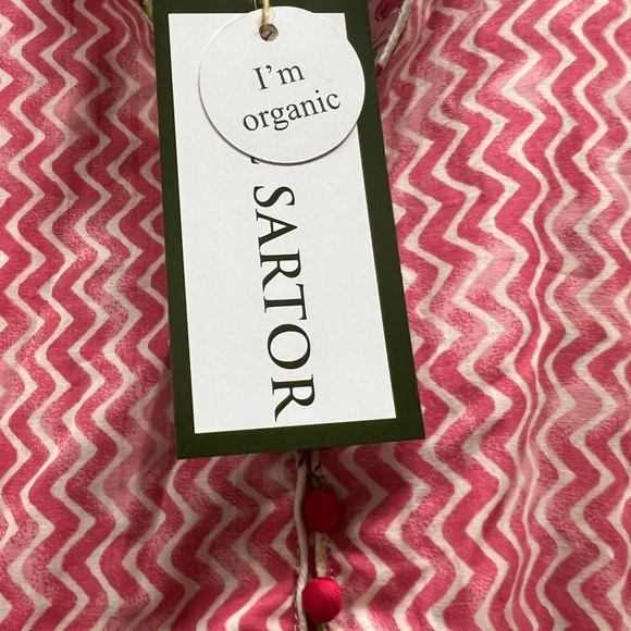 Brand new sue Sartor pink white & red Contrast dress - Picture 10 of 16